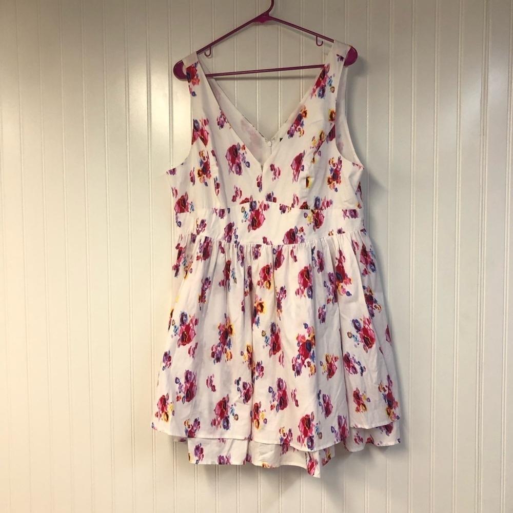 Prabal Gurung Floral Sleeveless Mini Dress Size 16